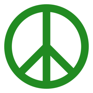 Peace Sign Decal (Green)